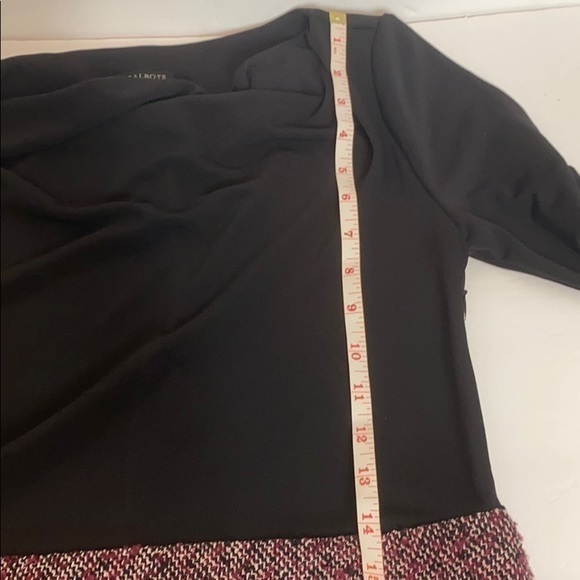 Talbots Black & Pink Tweed Dress Size 2P - Picture 9 of 11